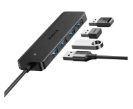 UGREEN Adapter 4w1 25851 Hub USB-A do 4x USB-A czarny - 1488893 - zdjęcie 2